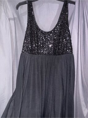 Apt. 9 Black Sequin Scoop Neck Tank Dress